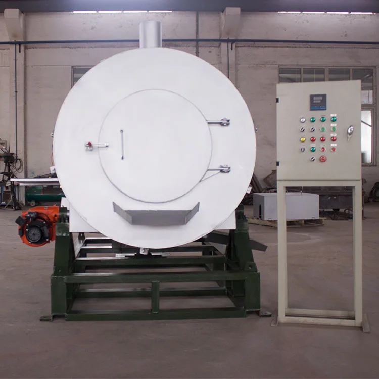 aluminum melting furnace diesel crucible rotary furnace price for melting die casting