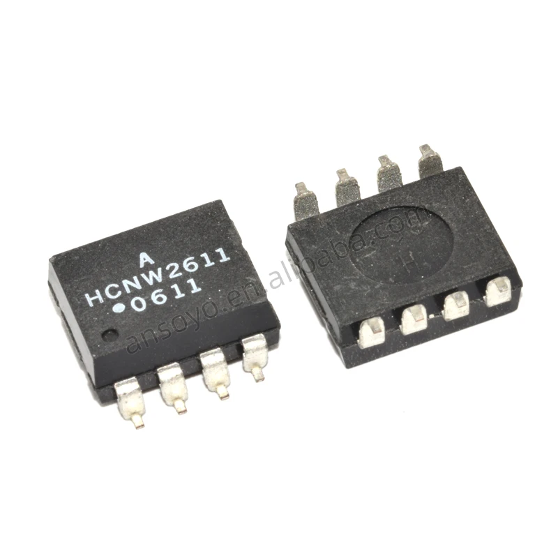 Интегральные микросхемы COPOER HCNW2611 HCNW 2611 OPTOISO 5KV с открытым коллектором 8DIP