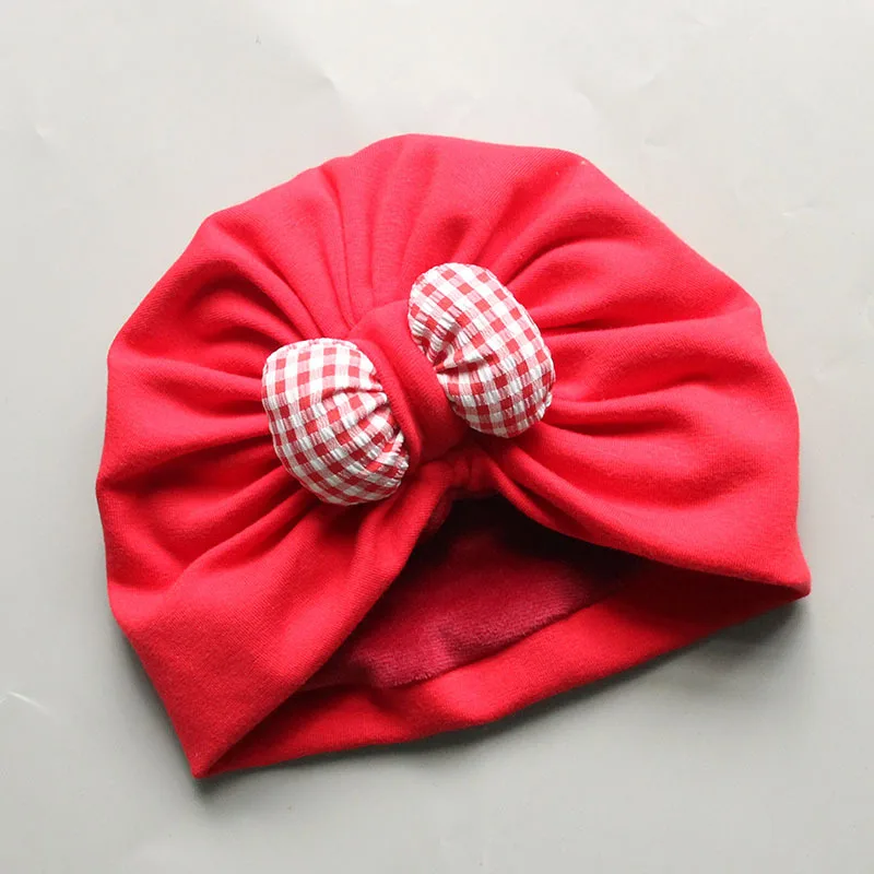Newborn Hats for Girls Baby Hats Cute Bow Hospital Infant Beanie Winter Fleece Baby Girl Hat