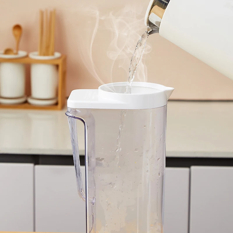 Eco-Friendly Cold Water Bottle Kettle Plastic Water Iced Tea Pitcher with Lid