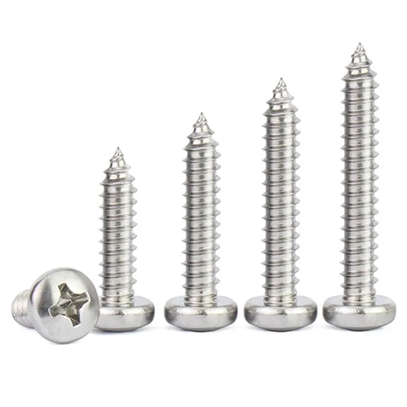 M1-M8 Stainless Steel 304 Phillips Pan Head Self Tapping Screws
