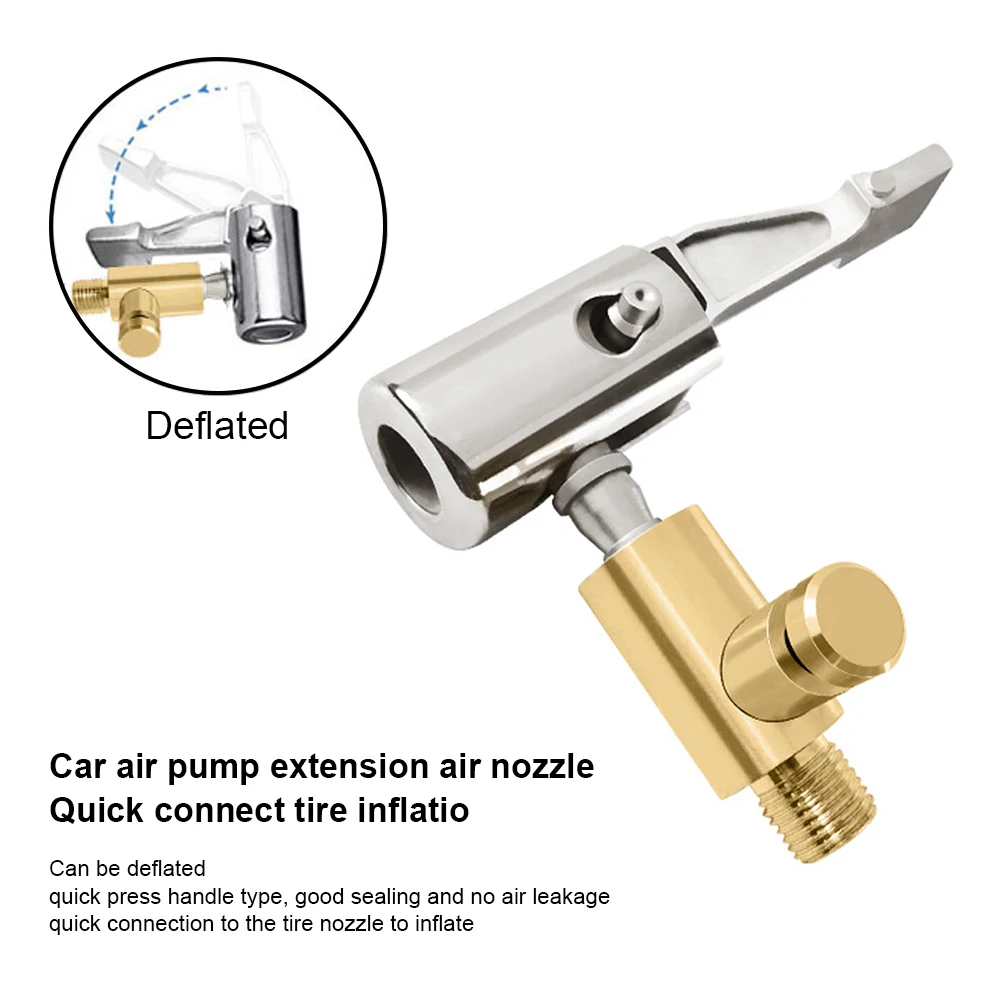 Electric Car Air Pump Adapter Air pressure flow 50L/min  Quick press handle Accessories