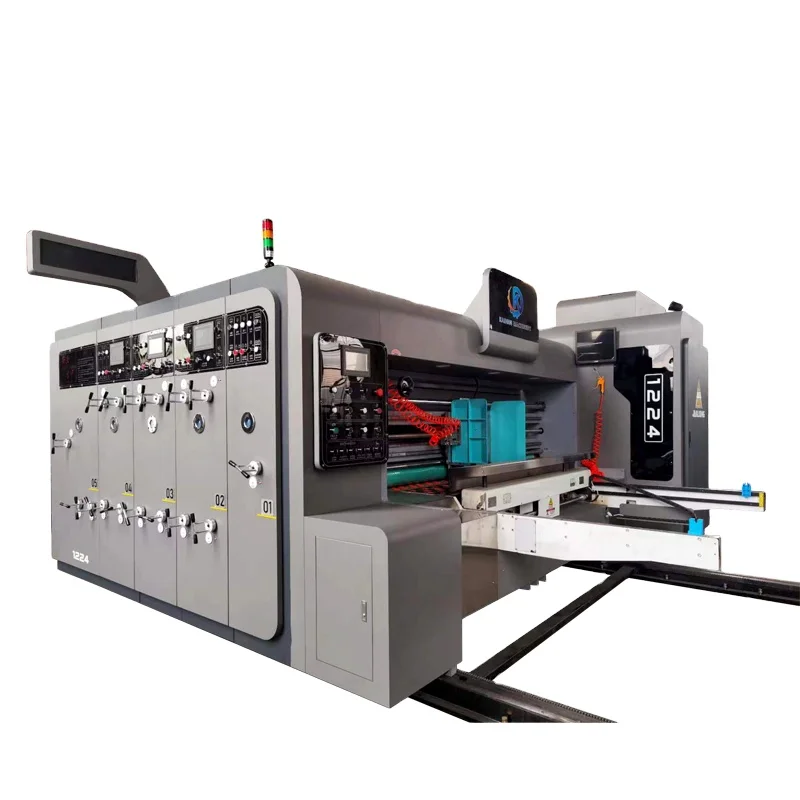 Automatic 3 4 5 Color Flexo Ink Roller Transfer Corrugated Carton Printing Slotting Die-cutting Machinery