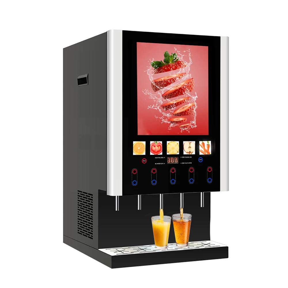 Manufacture Factory Fully Automatic Coffee Maker Machine Commercial Designed Instant Hot and Cold Vending Coffee Machines