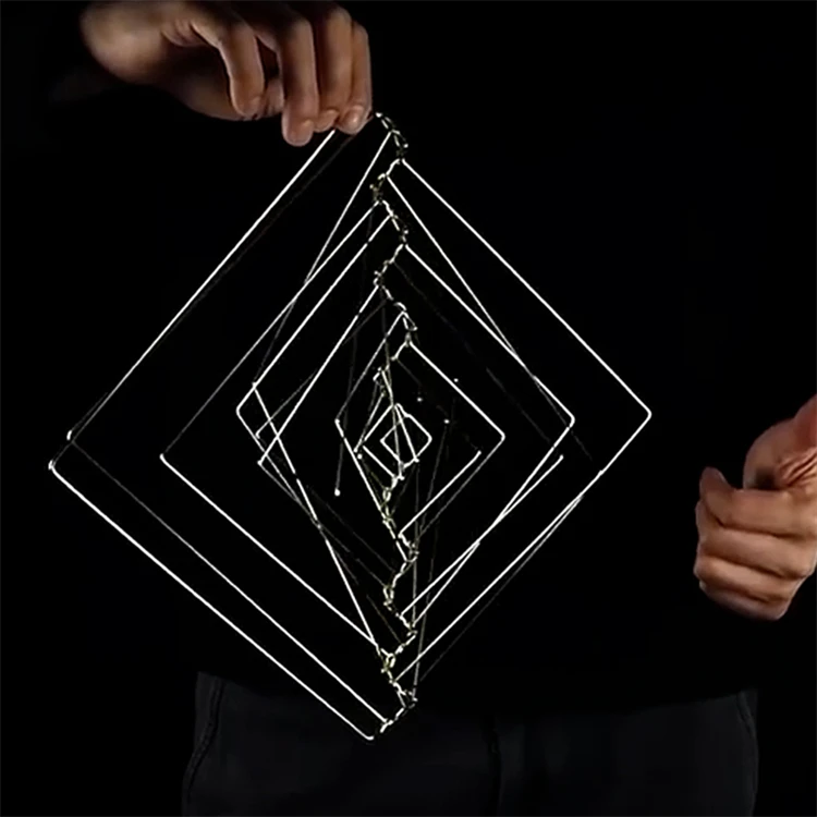 Skillful Manufacturer Educational Delicate Wave Square Iron Craft