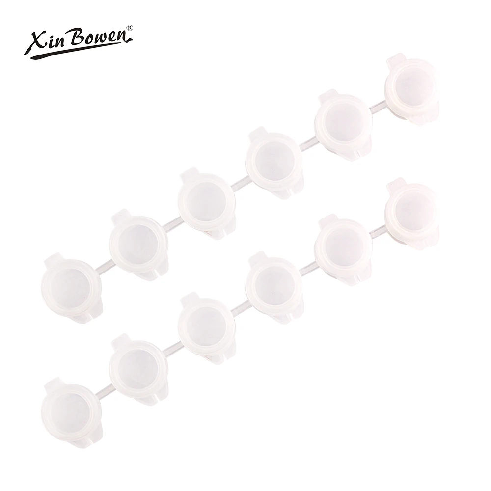 Xinbowen Factory 3ml*6 Reusable Mini Art Empty Paint Pots Paint Strips for Acrylic Watercolor Set Painting 3ml Glass Paint 3 Ml