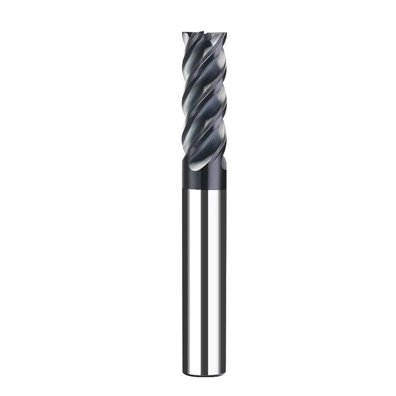 CNC Milling cutter HRC 52 Tungsten Carbide 4 Flute End Mills Cutter  for Carbon Steel Cast Steel Graphite Processing