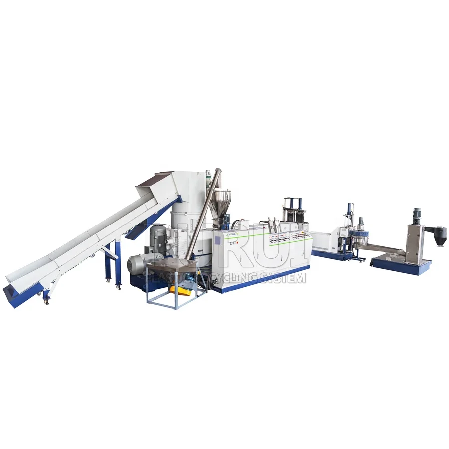 CHINA MANUFACTURER pp edge trim film recycling pelletizing machine