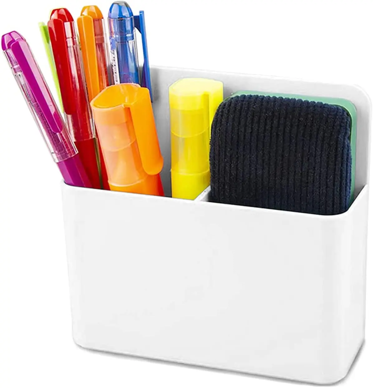 Hot sell Office Magnetic Whiteboard Plastic Marker Storage Set Box Pen Holder