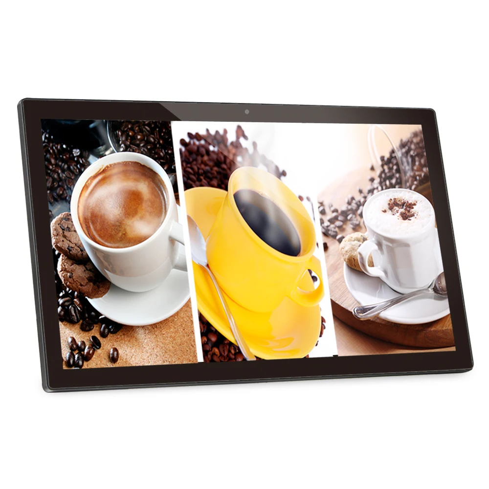 high quality 21.5'  commercial android tablets for bulk tablet advertising HDMI 10 point touchscreen digital signage display