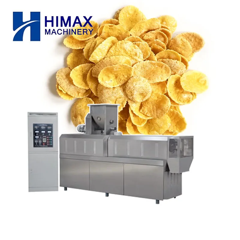 Professional Crisp  small corn flakes making machine twin screw corn flakes extruder