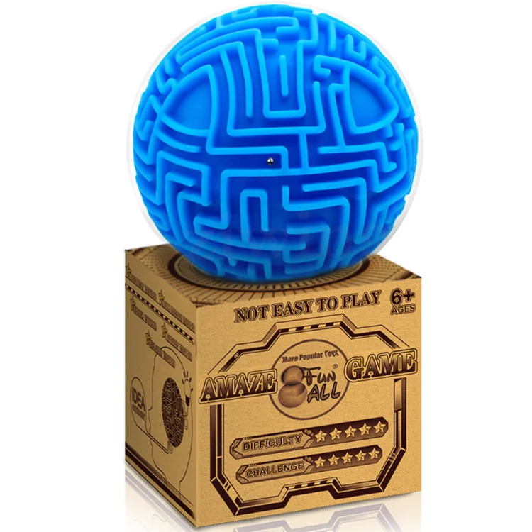Educational Toy Protection Material Plastic Child Game Toy 3D Maze Cube Maze Puzzle Ball