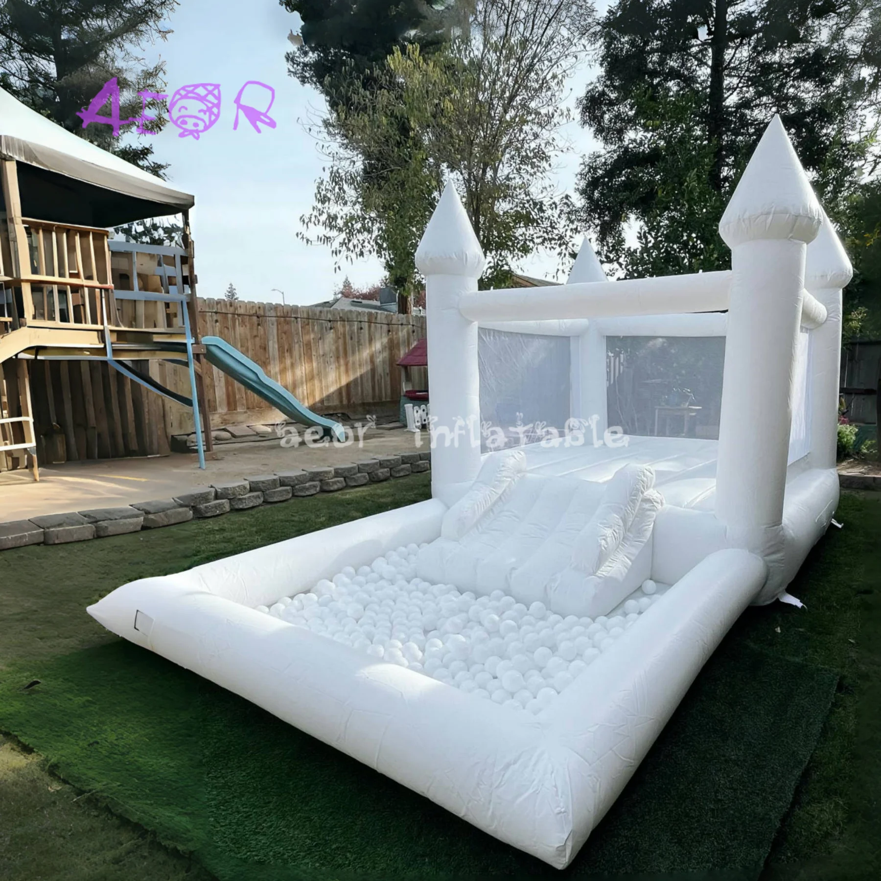 Inflatable bouncy castle jumping castle kids games party rental equipment