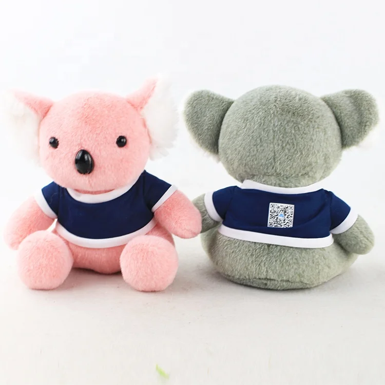 Custom Sublimation print T-shirt Plush Australia Koala animal stuffed toy