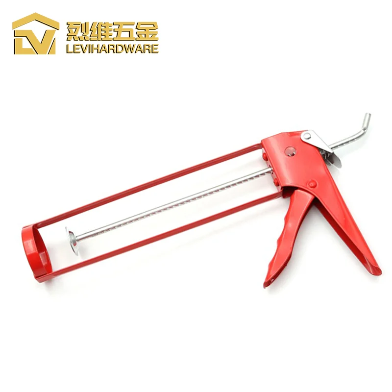 wholesale red basic sealants caulk gun 9-inch 310ml 600ml 20oz sausage power iron alloy silicone caulking gun construction tool