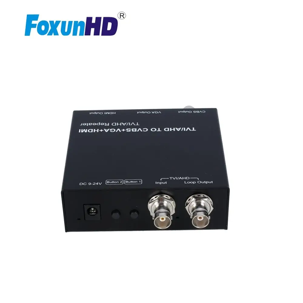Передачи до 300 м по коаксиальному кабелю 1080p преобразовать TVI/AHD к HDMI/CVBS/VGA конвертер мультимедийного интерфейса высокой четкости