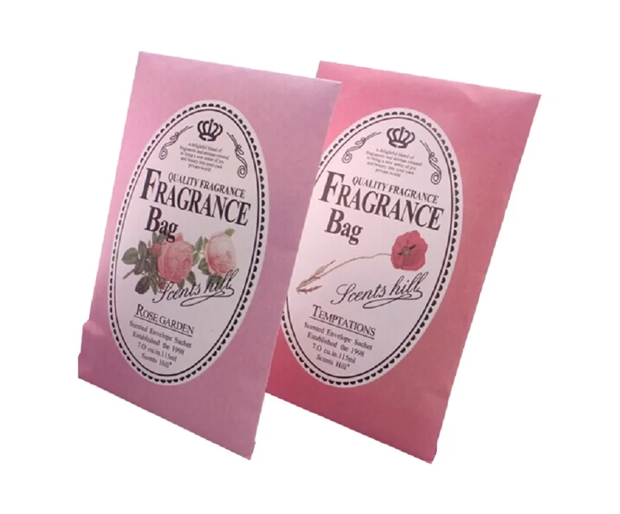 Quick delivery eco-friendly custom design all scents most popular fragrance bag wholesale scented sachet