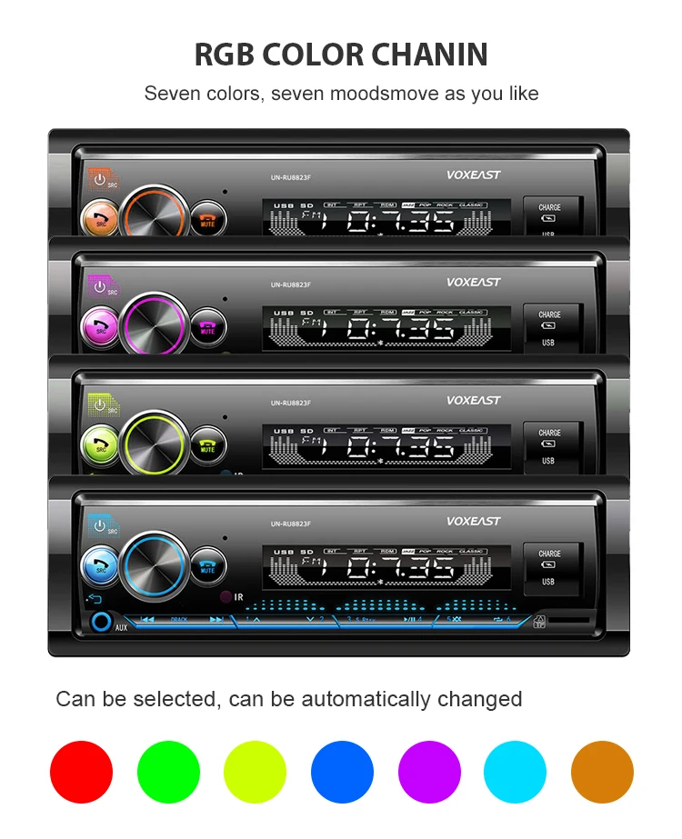 Car Stereo MP3 WMA Car Radio Receiver with Front Auxiliary Input Preamp RCA Outputs and Remote Control