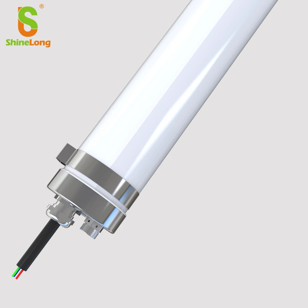 
Shinelong ENEC CE IP68 IP69K Plastic Waterproof Led Tri Proof Light NSF for Food Factory 120 Degree PC Housing 3000-6000 PF>0.95 