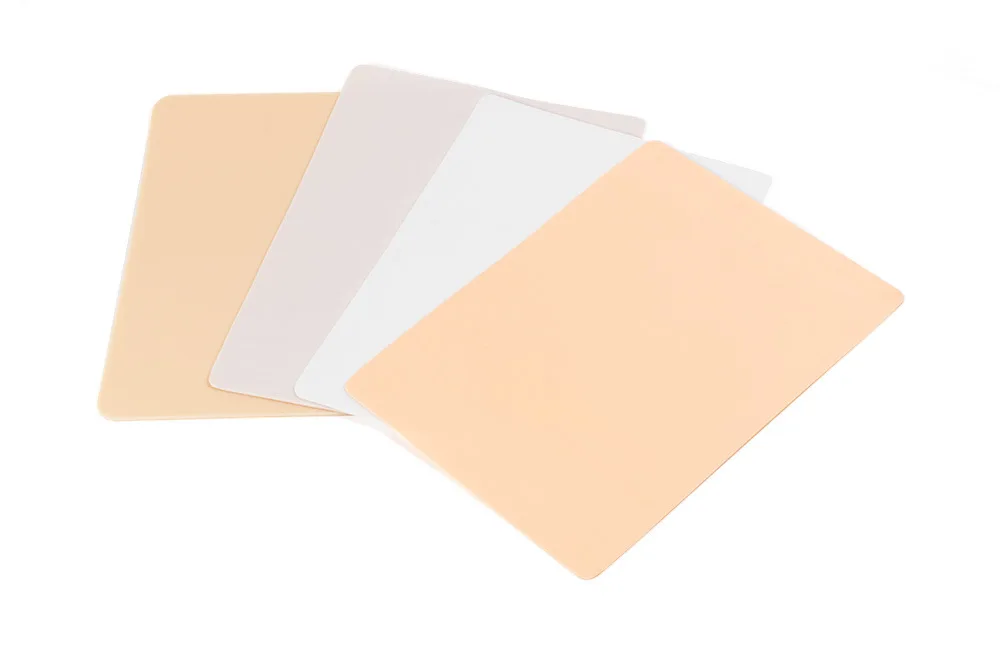 Silicone Blank Tattoo Practice Skins-10Pcs Tattoo Skin Practice Double Sides Skin Tattooing and Eyebrow Practice