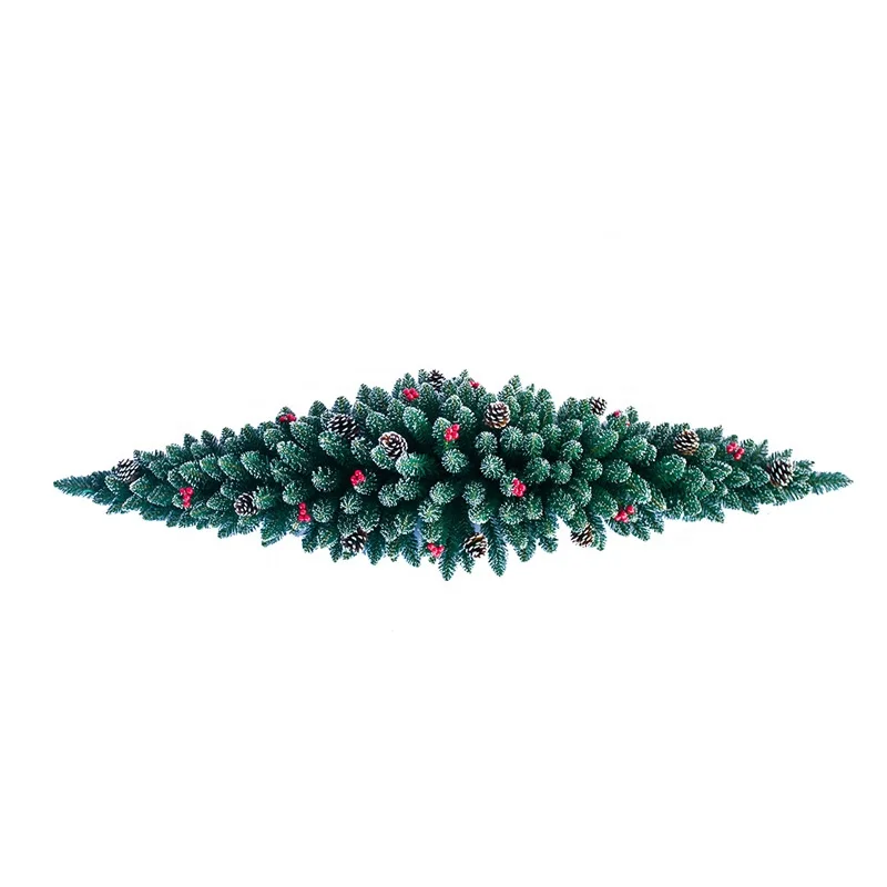 
Wholesale pvc decorated pine needle artificial christmas deco mesh green garland 