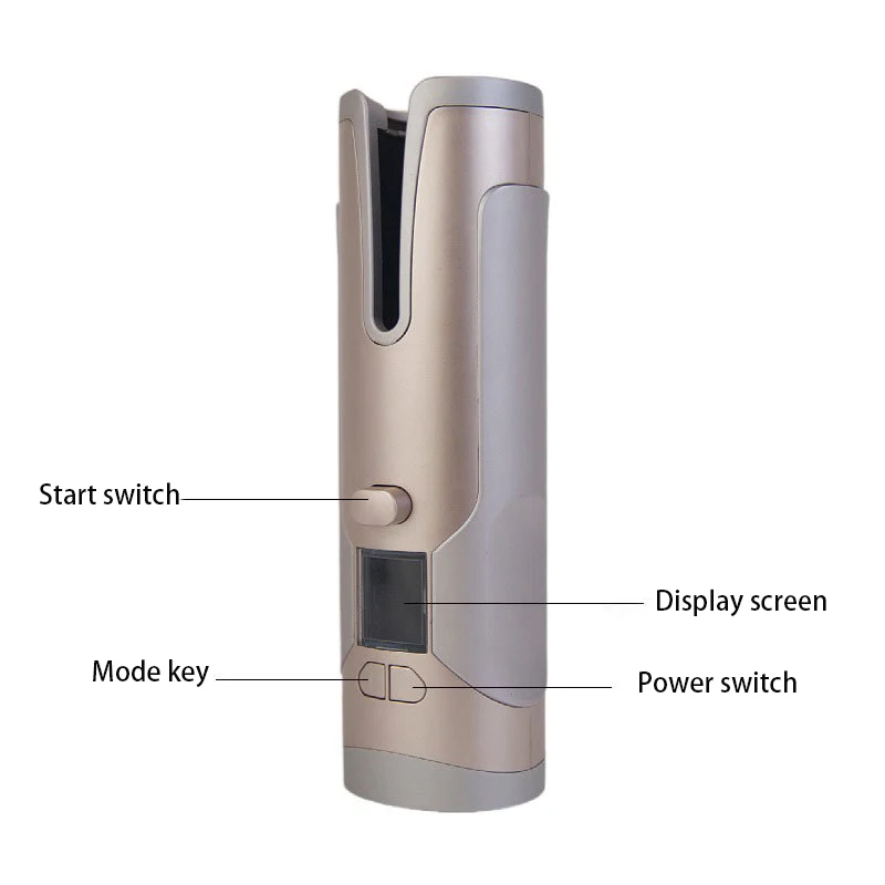 Hot Mini Wireless Rechargeable Portable Electric Spiral Curly Hair Curler Automatic Cordless Hair Curler Curling Iron