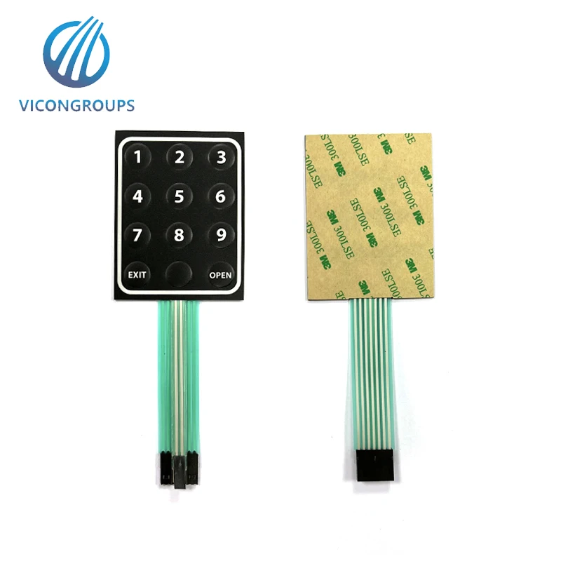 Custom illuminated membrane switch keypad