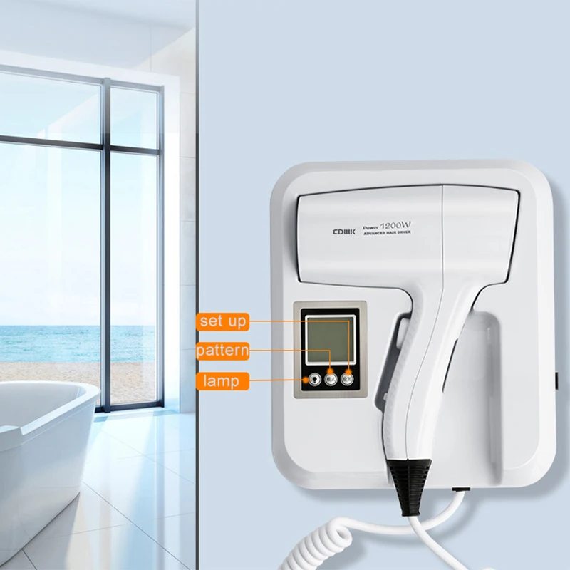 CDWK Factory wall mounted hair dryers wholesale professional blow dryer