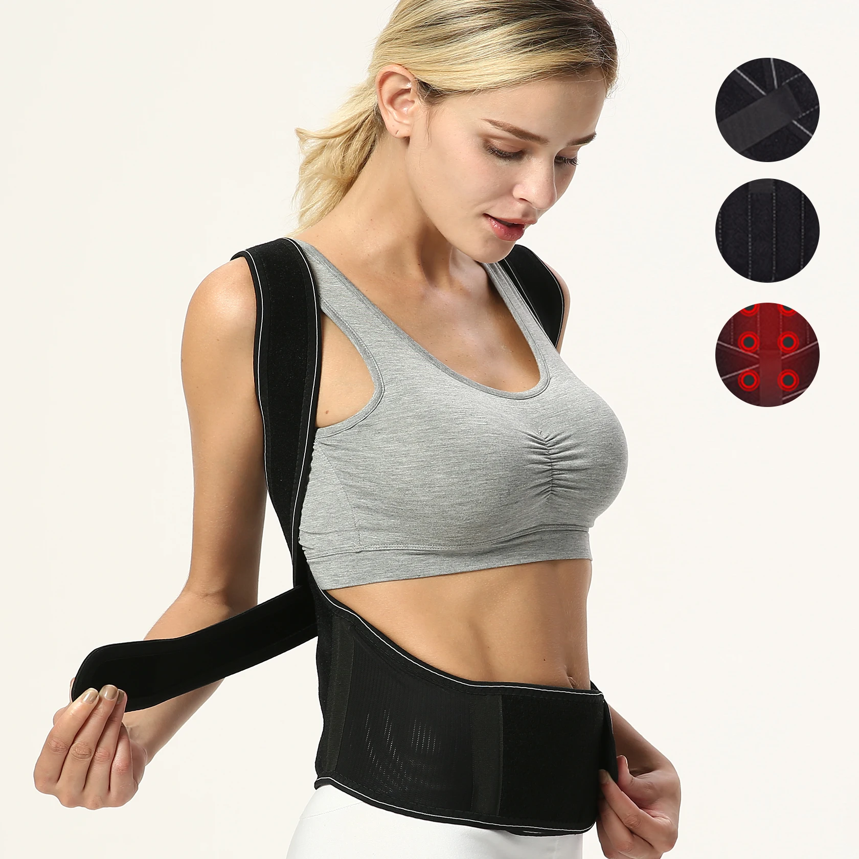 RUNYI Best Selling Ultimate Back Support Posture Adjustable Shoulder Posture Corrector Clavicle Support