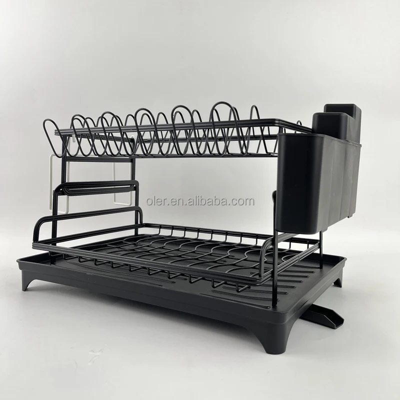 2024 Newest Sink Dish Dryer Rack Kitchen Items Cutlery Storage Holders Racks Kitchen Dish Drain Rack