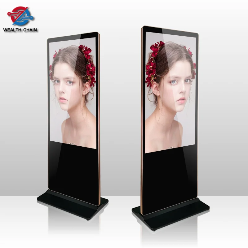 Большой экран дисплея интернет пол стоя signage цифров подставка ad