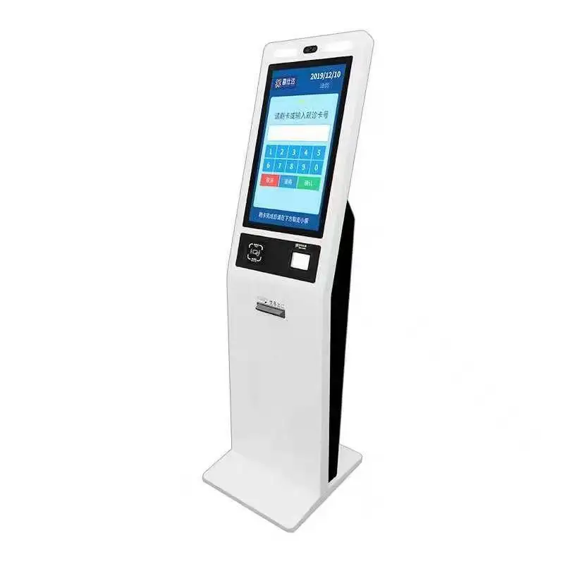Self-Payment Touch Screen Self-Service Kiosk Allowing Customers To Complete Transactions Independently