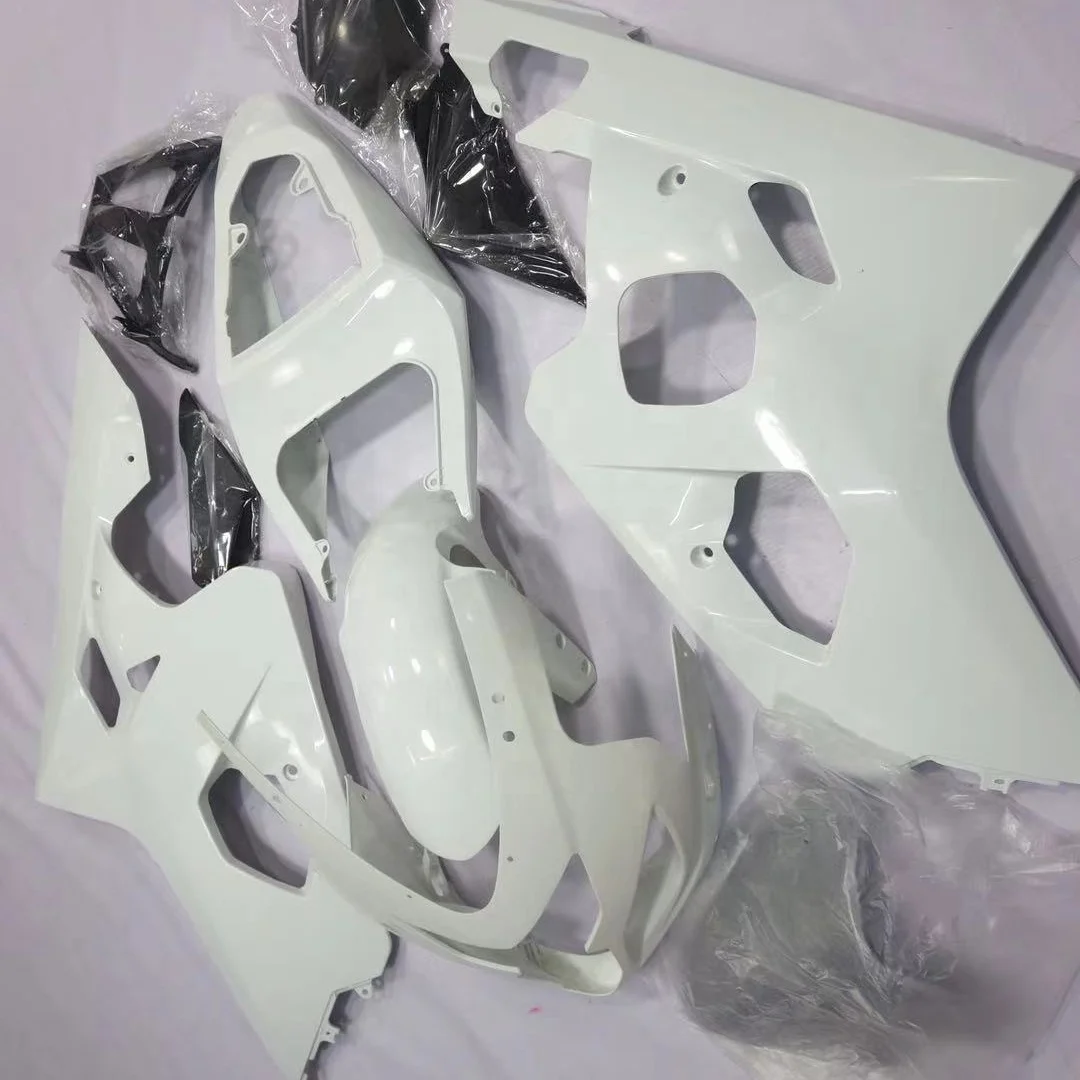 2021 WHSC Motorcycle Fairings Kit For SUZUKI GSXR600-750 2004-2005 ABS Plastic Body Work Kits White