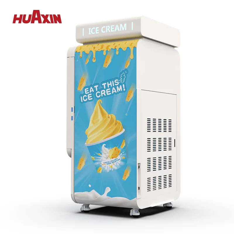 Efficient Customized Multi-taste Patented Automatic Self-service Ice Cream Vending Machine For Shop Restaurant Coffee shop