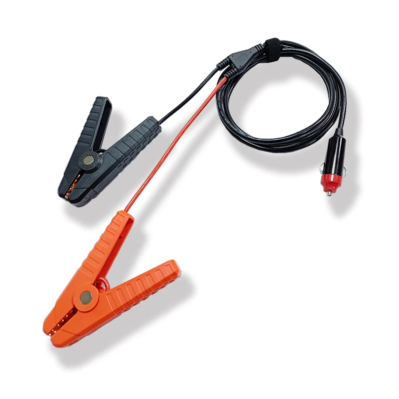 BC5520680 Heavy-Duty Cigarette Lighter Plug,Male Cigarette Lighter Socket to Battery Alligator Clips Clamp