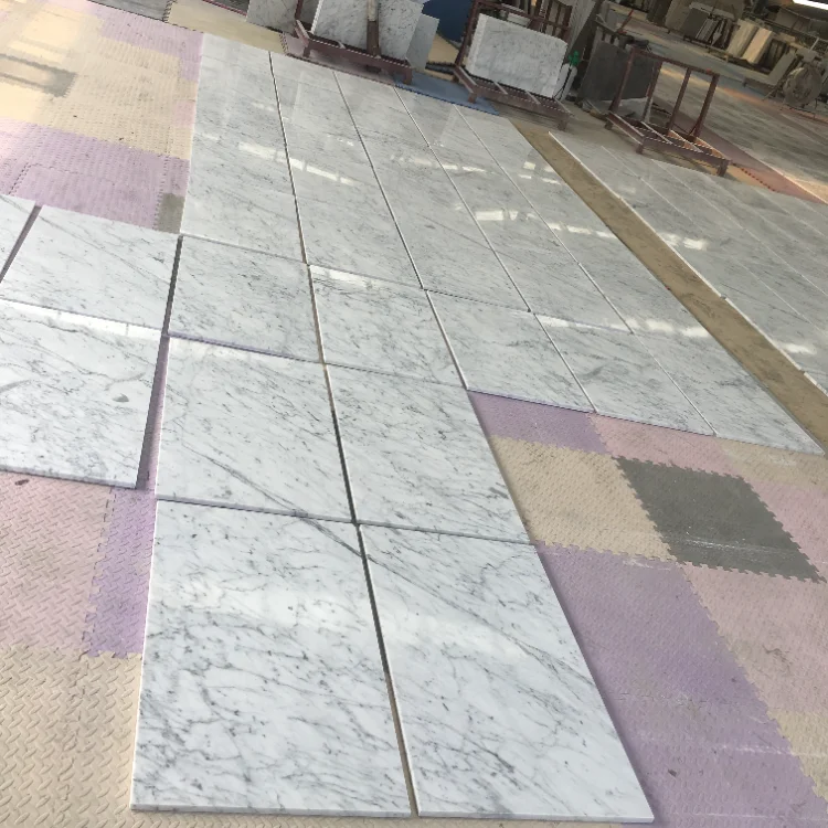 Wholesale Marmo Tile 1200x1200 Bianco Carrara Venato White Floor Design Marble