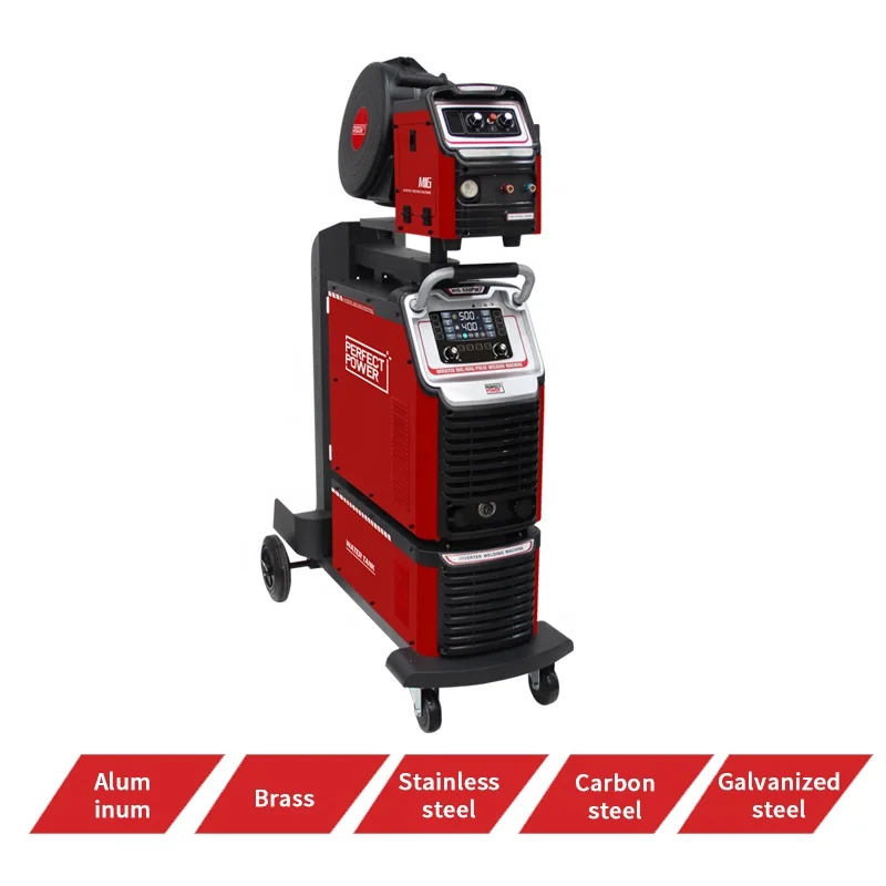 Heavy industrial double pulse mig mag welding machine professional aluminium MIG welding machine 500A 380V Other Arc Welders