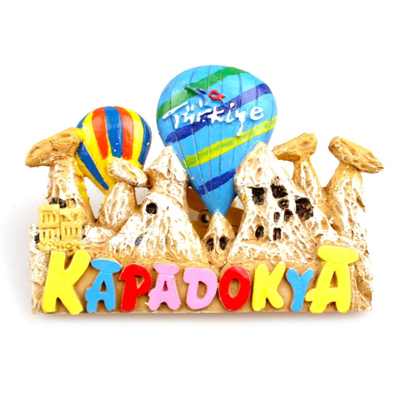 Turkey Kapadokya Balloons Ohrid-Macedonia Sunflower 3D Resin Color Home Decor Multi-coloured Fridge Magnet For Souvenir Gift