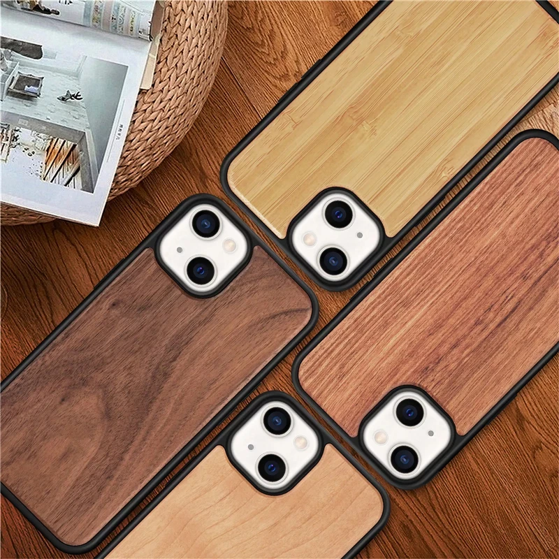 for iphone xs max x xr 7 8 plus 11 12 cell phone wood case us warehouse,for iphone 14 pro cover phone case wood