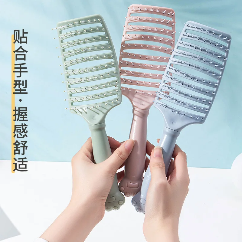 Ladies special item High cranial top rib comb fluffy hair style air cushion long hair massage large curved comb