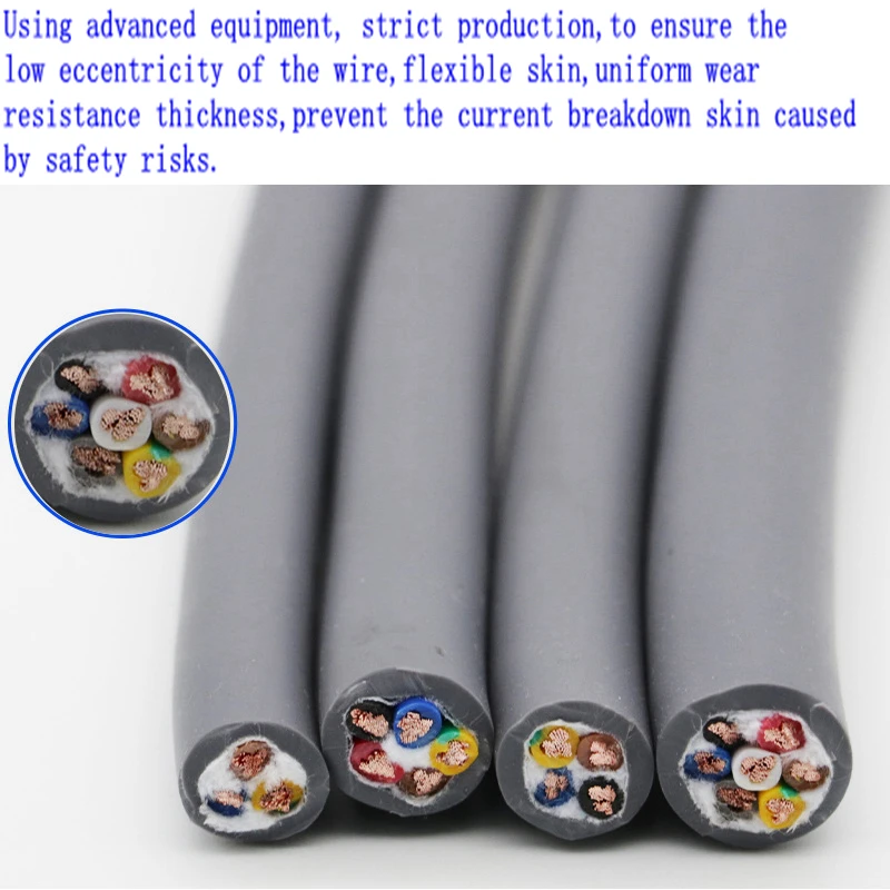 TRVV Cable Multi-core Wire 0.3mm-1.5mm 10-30 Cores High Flexible Drag Chain Cable