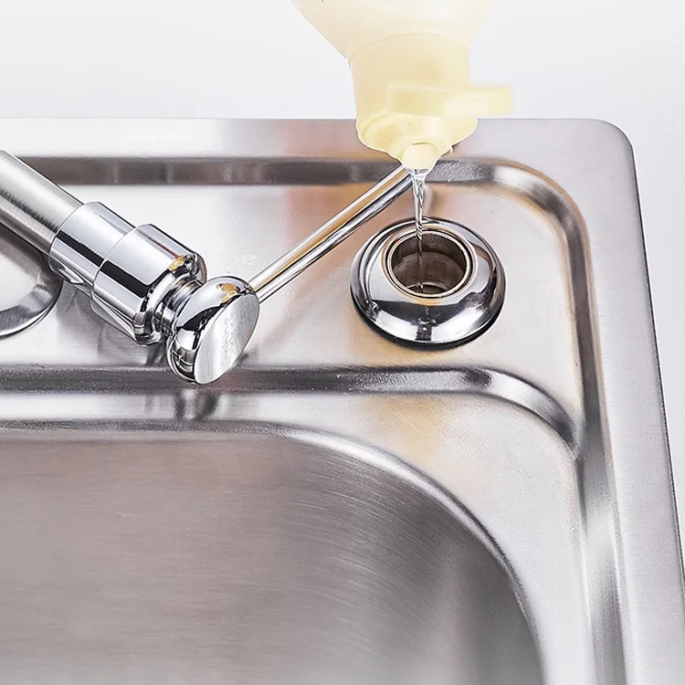 stainless steel bottle manual hand pump kitchen touchless liquid soap dispenser