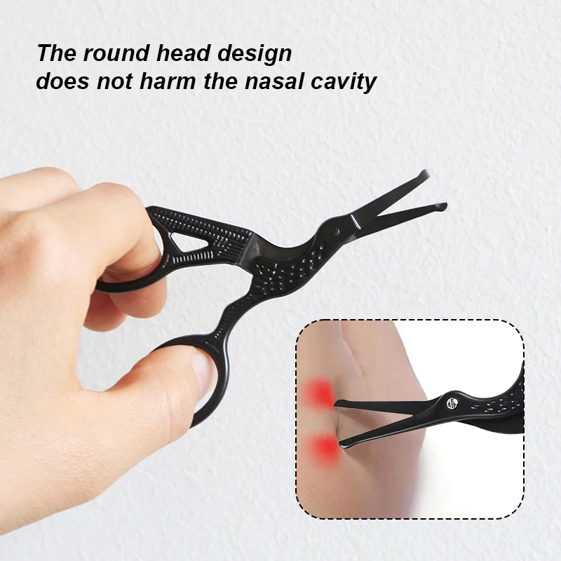 Professional Stainless Steel Rounded Tip Cuticle Scissors Vintage Stork Beauty Grooming Scissors For Eyebrow Nose Hair