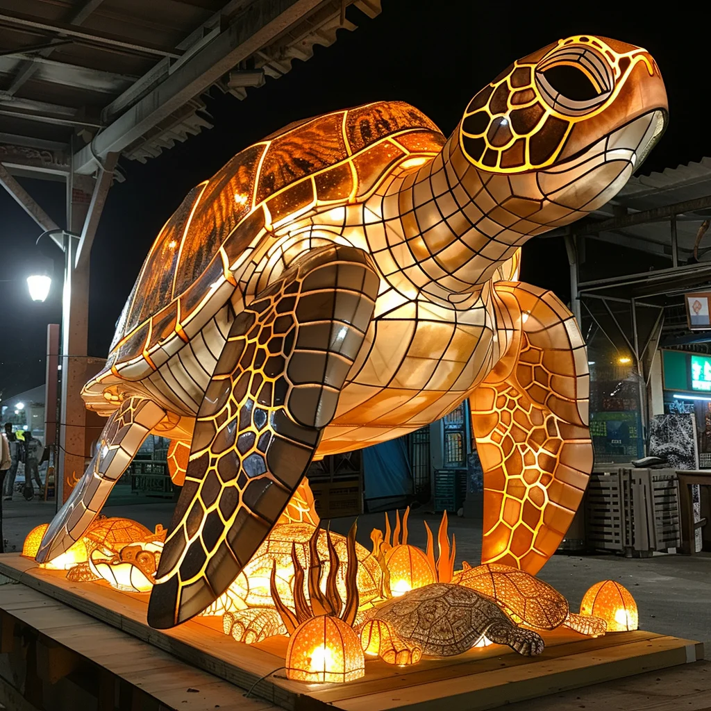 wholesale  Waterproof Marine animal Motif Lights Turtle Underwater Festive Lanterns Christmas  Halloween  Decoration