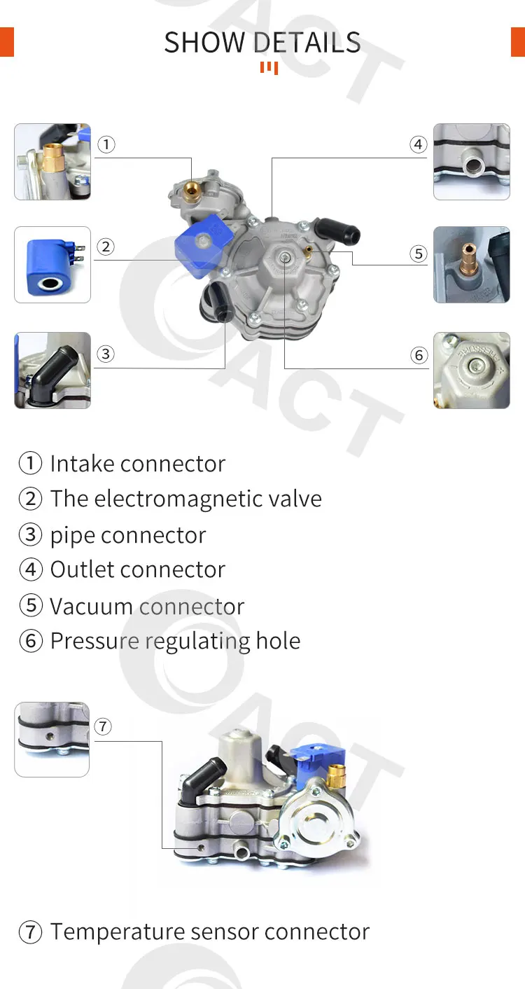 ACT09  LPG Auto engine reducer/regulator conversion product autogas