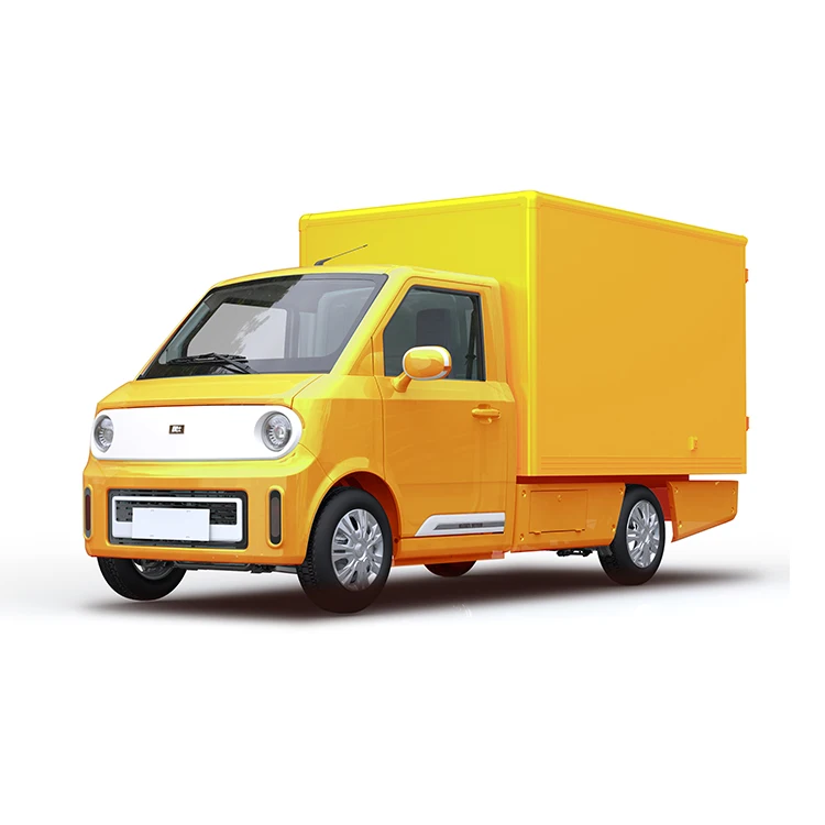 Competitive price refrigerated electric small box truck,e class refrigeration  electric cargo van