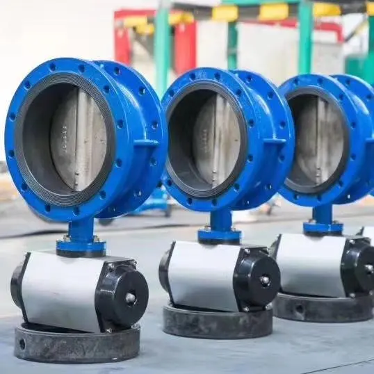 Eccentric Flange Double Eccentric Butterfly Valve Gas Pressure  Reducing Valve For Water With Pneumatic Electric Actuator Valves