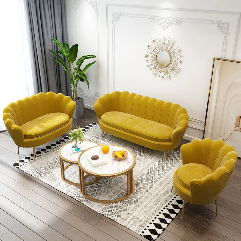 Sofa Set Office Chinese Style Y Fabric Sofa Set