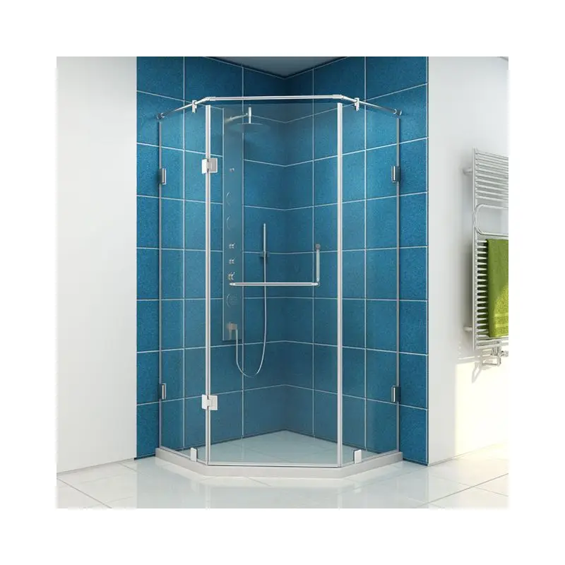 Top Seller Corner Entry Small Shower Cain 8mm Long Adjustment Glass Door Modern Shower Enclosure