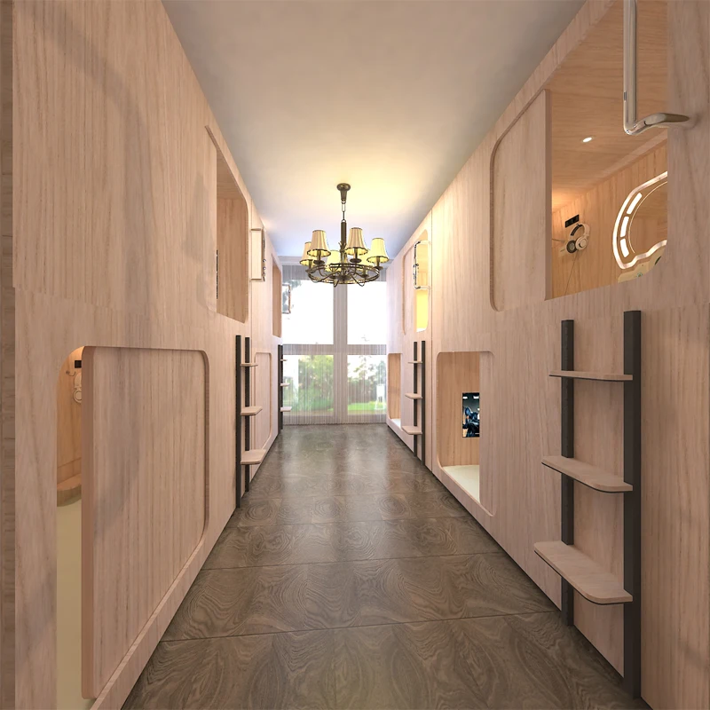 single sleeping bed sleep box pod capsule hotel bed